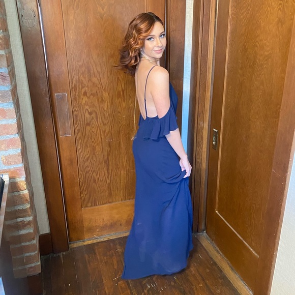 Ferrara Dress - Navy - Reformation - Picture 6 of 8